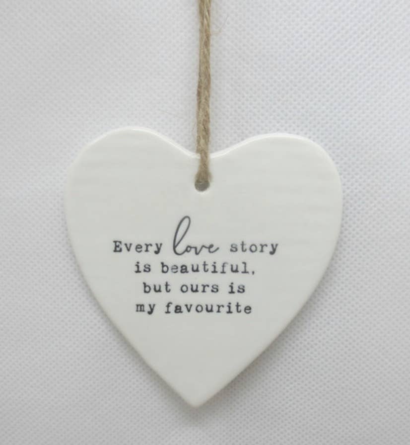 Every Love Story Hanging Heart | 9cm