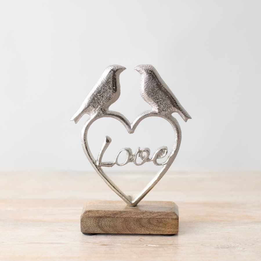 Heart On base with Birds | 17cm