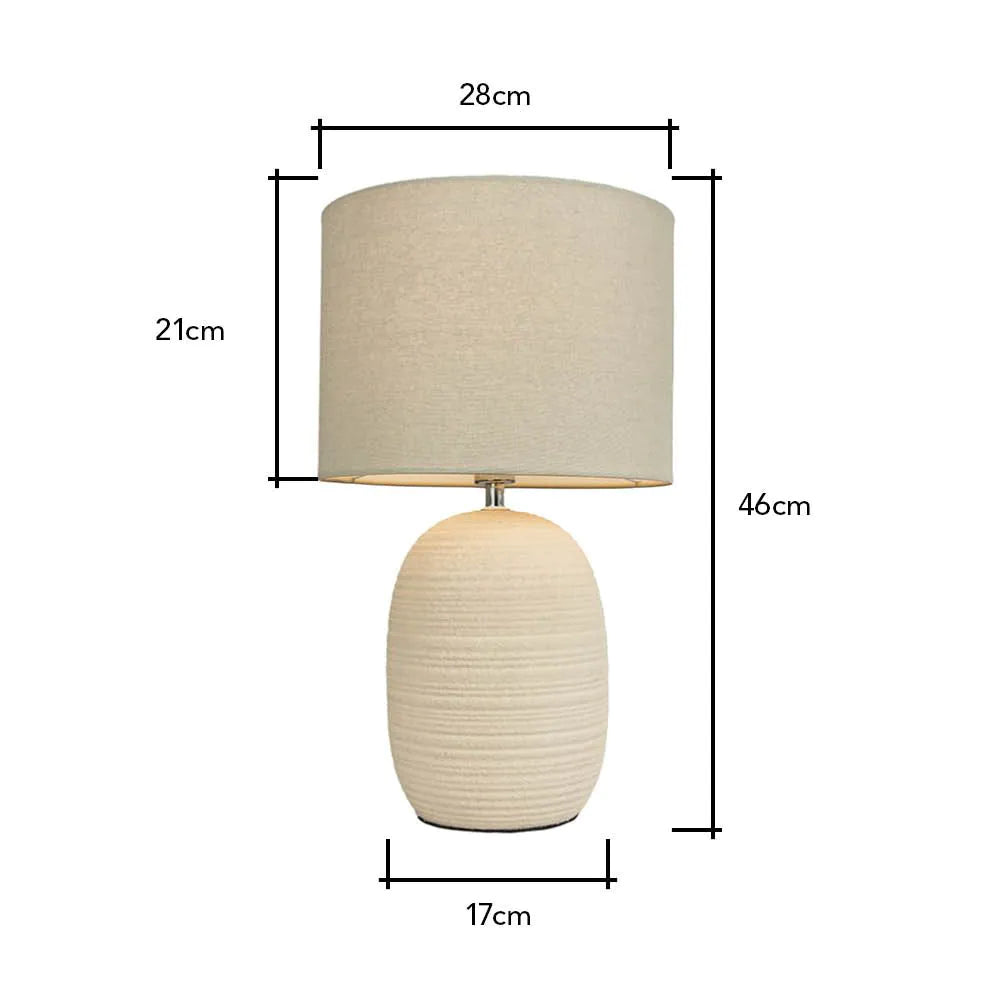 Heath Ceramic Beehive Table Lamp | Cream