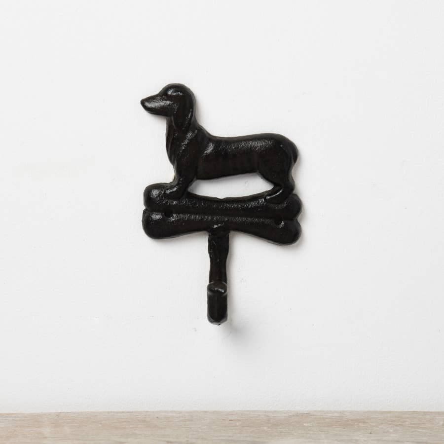 Dachshund Dog Cast Iron Hook | 14cm