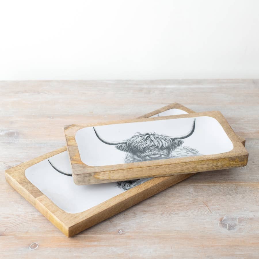 Highland Cow Serving Tray | 40cm