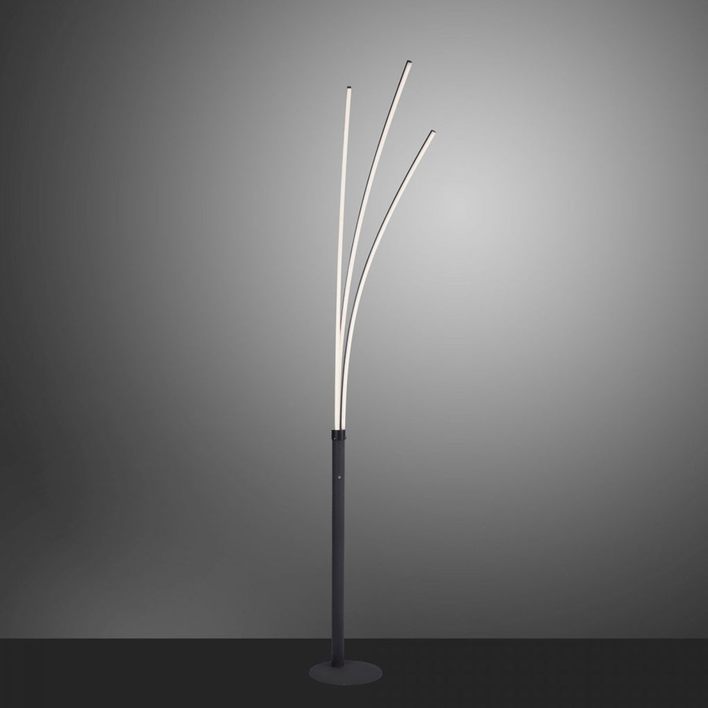 Vela Black LED Floor Lamp