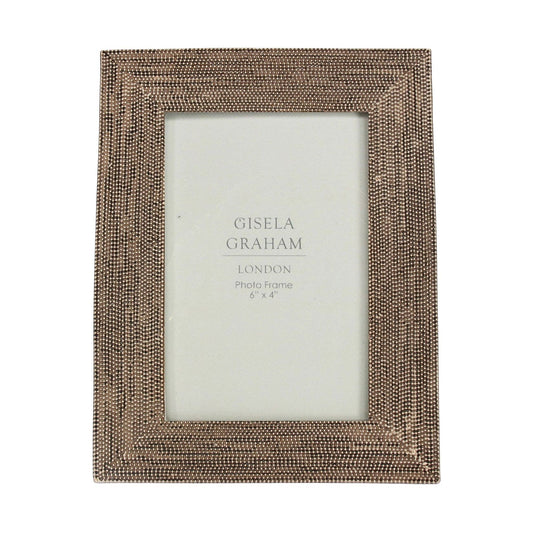 Resin Photo Frame (4x6) - Bronze Beaded