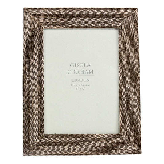 Resin Photo Frame (5x7) - Bronze Beaded