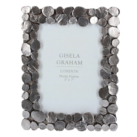 Resin Photo Frame (5x7) - Pewter Pebble