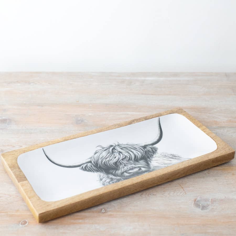 Highland Cow Serving Tray | 40cm