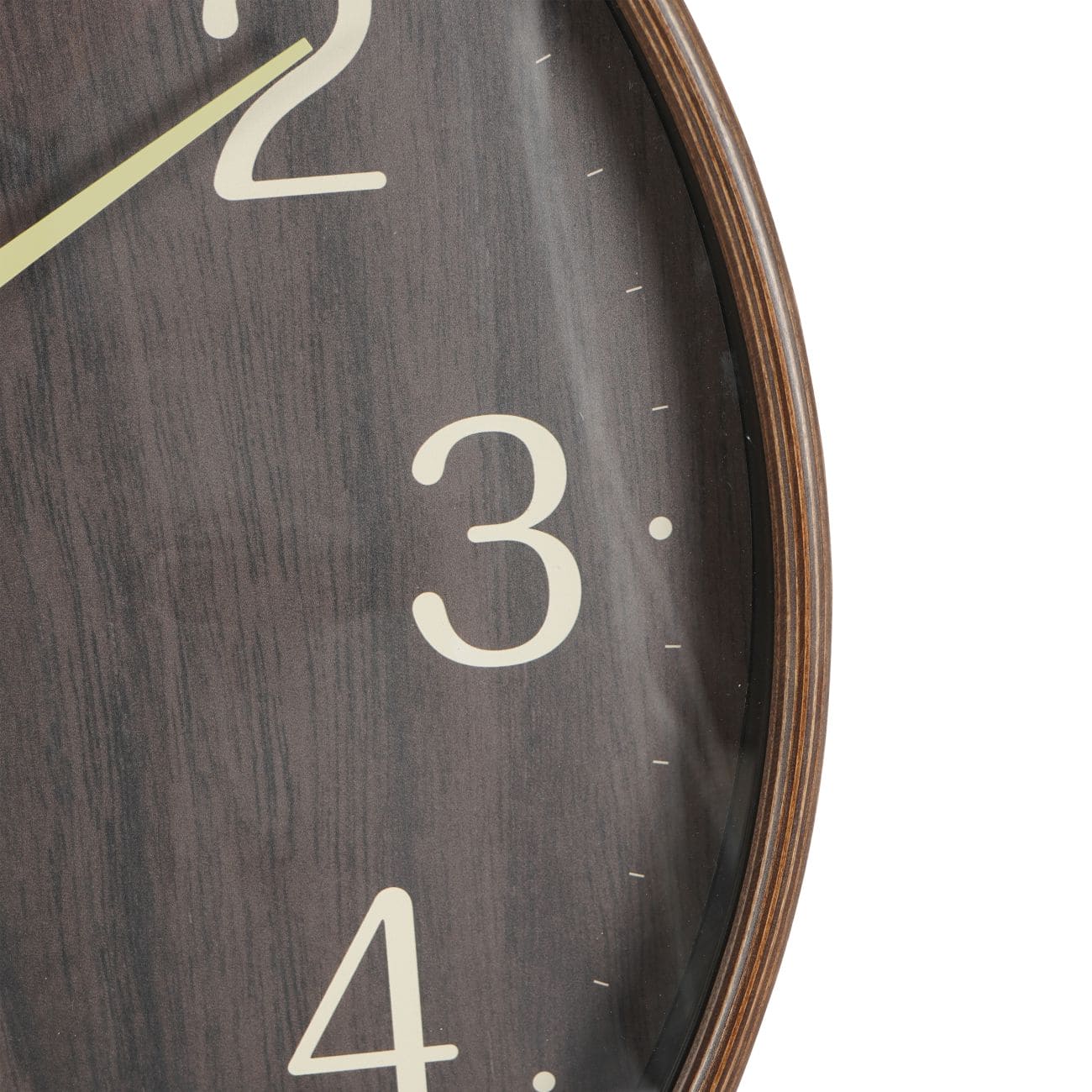 Grain Effect Clock 53cm | Brown