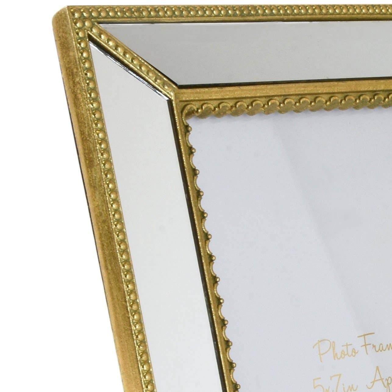 Gold Mirrored Ornate Photo Frame