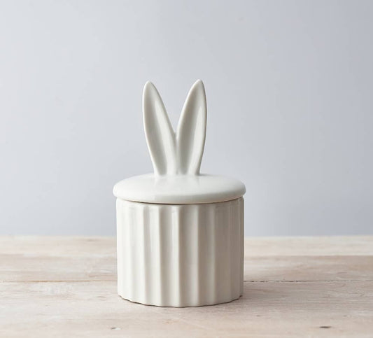 White Bunny Ears Storage Pot | 16.5cm