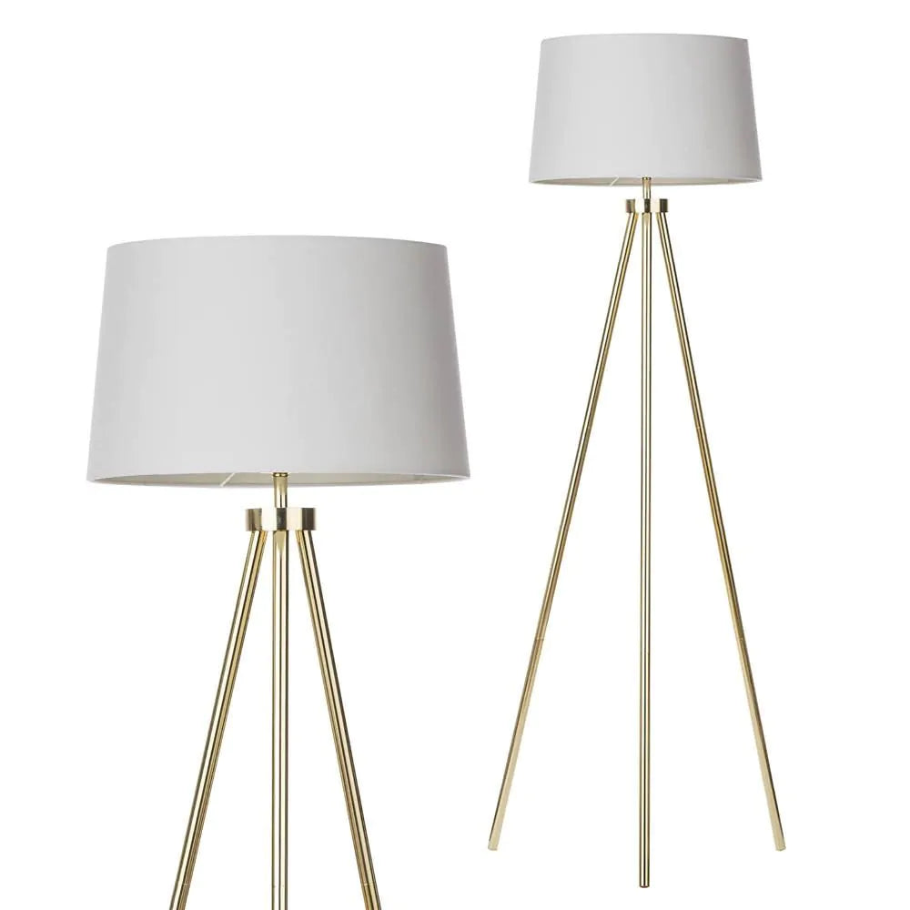 Tristan Tripod Floor Lamp | Brass