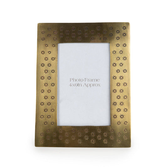 Gold Metal Photo Frame |  4x6